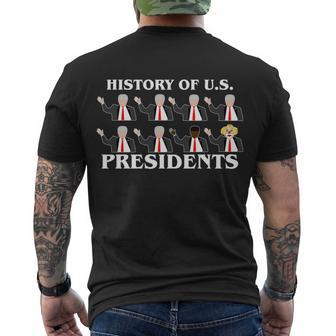 History Of US Presidents Anti Trump Clown Men's Crewneck Short Sleeve Back Print T-shirt - Monsterry AU