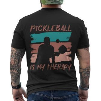 Hobby Sports Pickleball Player Funny Saying Great Gift Men's Crewneck Short Sleeve Back Print T-shirt - Monsterry