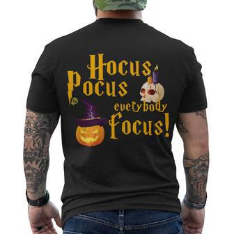 Hocus Pocus Everybody Focus Men's T-shirt Back Print - Thegiftio UK