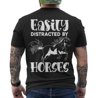 Horse Lover Equestrian Horse Riding Animal Horse Men's T-shirt Back Print - Thegiftio UK