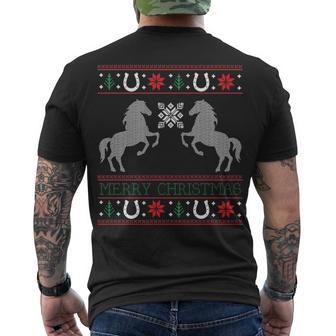 Horse Lover Horse Riders Men's T-shirt Back Print - Thegiftio UK