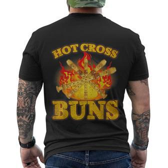 Hot Cross Buns Trendy Hot Cross Buns V2 Men's T-shirt Back Print - Thegiftio UK