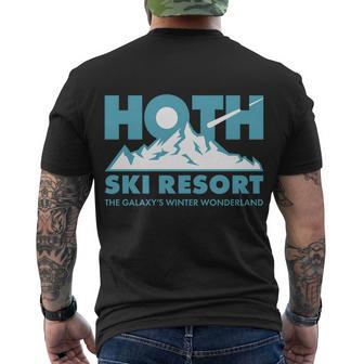 Hoth Ski Resort The Galaxys Winter Wonderland Tshirt Men's Crewneck Short Sleeve Back Print T-shirt - Monsterry UK