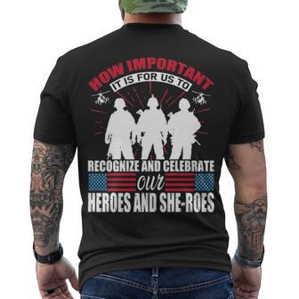 Men's Security T-Shirt | USA Flag Print (Black & White) | Chest, Sleeve & Back | NYC FACTORY