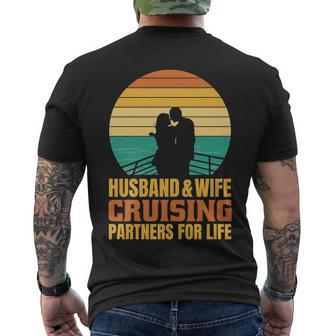 Husband And Wife Cruising Partners For Life Men's Crewneck Short Sleeve Back Print T-shirt - Monsterry AU