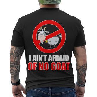 I Aint Afraid Of No Goat Chicago Men's Crewneck Short Sleeve Back Print T-shirt - Monsterry UK