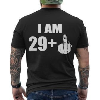 I Am 30 Middle Finger Tshirt Men's Crewneck Short Sleeve Back Print T-shirt - Monsterry UK