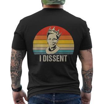 I Dissent Rbg Vote V2 Men's Crewneck Short Sleeve Back Print T-shirt - Monsterry