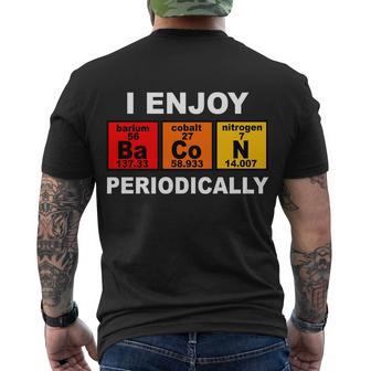 I Enjoy Bacon Periodically Tshirt Men's Crewneck Short Sleeve Back Print T-shirt - Monsterry