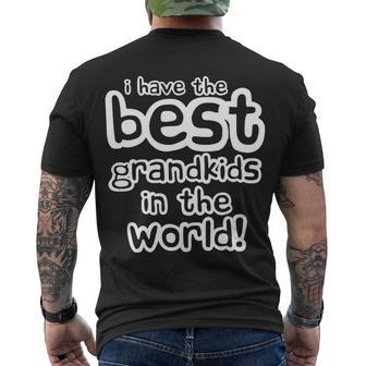 I Have The Best Grandkids In The World Tshirt Men's Crewneck Short Sleeve Back Print T-shirt - Monsterry