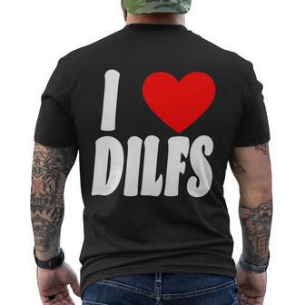 I Heart Dilfs V2 Men's Crewneck Short Sleeve Back Print T-shirt - Monsterry