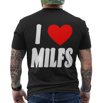 I Heart Milfs Men's Crewneck Short Sleeve Back Print T-shirt - Monsterry