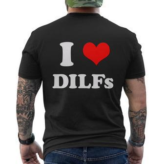 I Love Dilfs I Heart Dilfs Tshirt Men's Crewneck Short Sleeve Back Print T-shirt - Monsterry CA