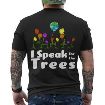 I Speak For The Trees Men's Crewneck Short Sleeve Back Print T-shirt - Monsterry DE