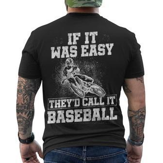 If It Was Easy Men's Crewneck Short Sleeve Back Print T-shirt - Seseable