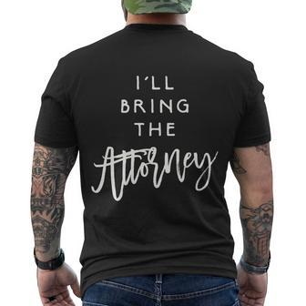 Ill Bring The Attorney Party Group Drinking Lawyer Premium Men's T-shirt Back Print - Thegiftio UK