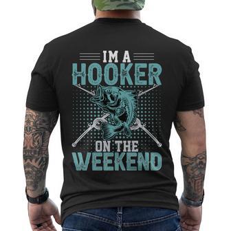 Im A Hooker On The Weekend Men's Crewneck Short Sleeve Back Print T-shirt - Monsterry CA