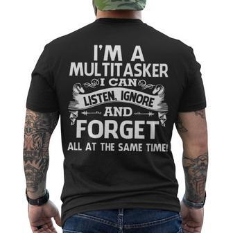 Im A Multitasker Men's Crewneck Short Sleeve Back Print T-shirt - Seseable