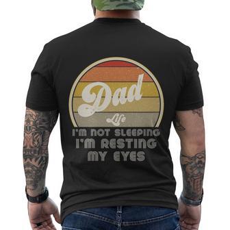 Im Not Sleeping Im Resting My Eyes Retro Dad Joke Loading Gift Men's Crewneck Short Sleeve Back Print T-shirt - Monsterry