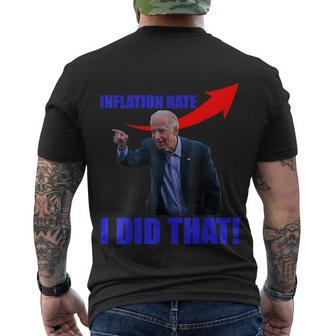 Inflation Rate Memes I Did That Joe Biden Memes Men's T-shirt Back Print - Thegiftio UK