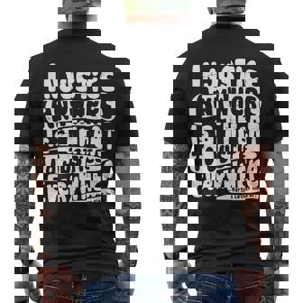 Injustice Anywhere Is A Threat To Justice Everywhere Mlk Quote T-Shirt Men's T-shirt Back Print - Thegiftio UK