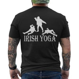 Irish Yoga Men's Crewneck Short Sleeve Back Print T-shirt - Monsterry