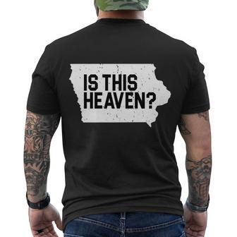 Is This Heaven Iowa Baseball Tshirt Men's Crewneck Short Sleeve Back Print T-shirt - Monsterry UK