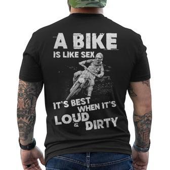 Its Best When Its Loud & Dirty Men's Crewneck Short Sleeve Back Print T-shirt - Seseable