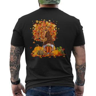 Its Fall Yall Cute Gnomes Pumpkin Autumn Tree Fall Leaves V2 Men's T-shirt Back Print - Thegiftio UK