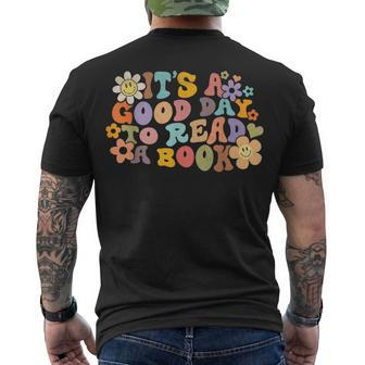 Its Good Day To Read Book Library Reading Lovers Men's T-shirt Back Print - Seseable