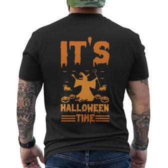 Its Halloween Time Witch Halloween Quote Men's Crewneck Short Sleeve Back Print T-shirt - Monsterry DE