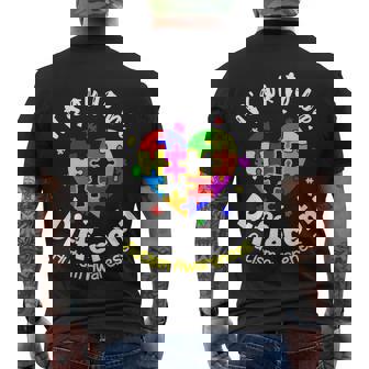 Its Ok To Be Different Autism Awareness Month Autism Autistic Men's T-shirt Back Print - Thegiftio UK
