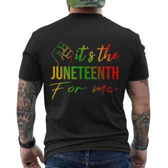 Its The Juneteenth For Me Freegiftish Since 1865 Independence Gift Men's Crewneck Short Sleeve Back Print T-shirt - Monsterry DE