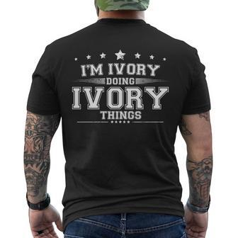 Im Ivory Doing Ivory Things Men's T-shirt Back Print - Thegiftio UK