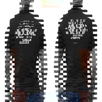 Jcombs Houston Texas Lone Star State Men's Back Print T-shirt | Mazezy
