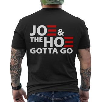 Joe And The Ho Gotta Gotta Go Funny Anti Biden Harris Men's Crewneck Short Sleeve Back Print T-shirt - Monsterry CA