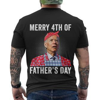Joe Biden Confused Joe Biden Merry 4Th Of Fathers Day Men's T-shirt Back Print - Thegiftio