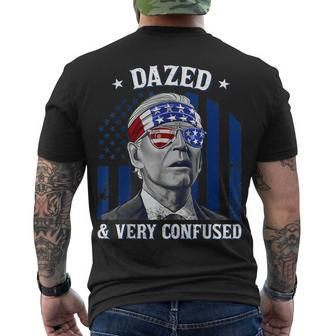 Joe Biden Dazed And Very Confused 4Th Of July 2022 V3 Men's T-shirt Back Print - Seseable