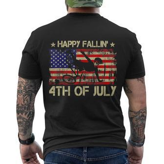 Joe Biden Happy Falling Off Bicycle Biden Bike 4Th Of July Men's Crewneck Short Sleeve Back Print T-shirt - Monsterry AU