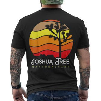 Joshua Tree National Park Vintage Us Nationalpark Men's T-shirt Back Print - Seseable