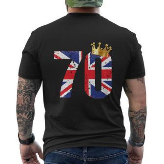 Jubilee Party Queens Platinum 1952 For 4Th Of July Men's Crewneck Short Sleeve Back Print T-shirt - Monsterry