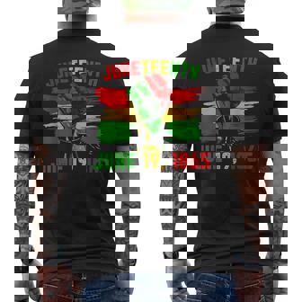 Junenth June 19Th 1865 Junenth Black Freedom Day Flag V3 Men's T-shirt Back Print - Thegiftio