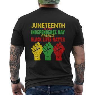Juneteenth 1865 Is Black Freedom Day Black Pride Men's T-shirt Back Print - Thegiftio UK