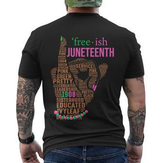 Juneteenth Aka Free Ish Since 1865 Independence Day Men's T-shirt Back Print - Thegiftio UK
