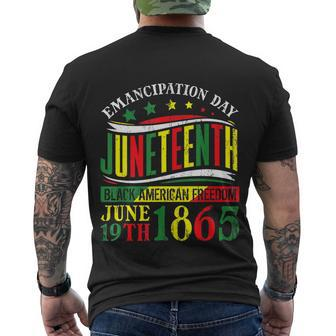 Juneteenth Black History Celebrating Black Freedom 1865 Men's T-shirt Back Print - Thegiftio UK
