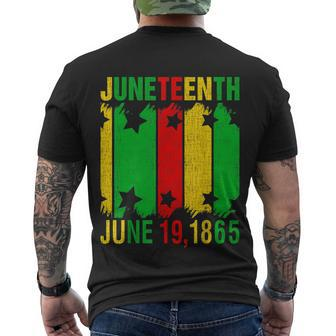 Juneteenth June 19 1865 Juneteenth Freedom Day Black History Men's T-shirt Back Print - Thegiftio UK