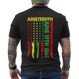 Juneteenth June 19Th 1865 Pan African Flag Freeish Men's T-shirt Back Print - Thegiftio UK