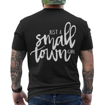 Just A Small Town Girl Men's Crewneck Short Sleeve Back Print T-shirt - Monsterry