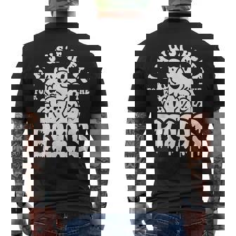 Im Just Here For The Boos Ghost Boo Crew Spooky Halloween Men's T-shirt Back Print | Seseable FR