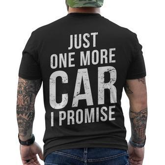 Just One More Car I Promise Tshirt Men's Crewneck Short Sleeve Back Print T-shirt - Monsterry AU